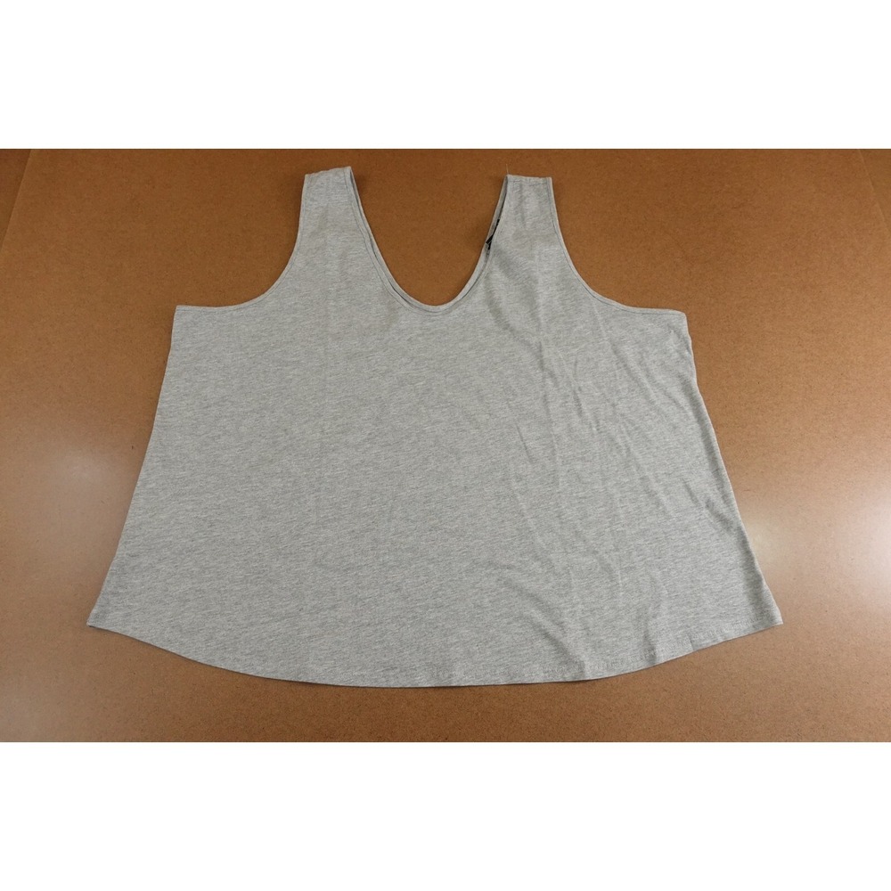 ASOS DESIGN Curve Womens Size 18 Heather Gray Scoop Neck Ultimate Tank Top New